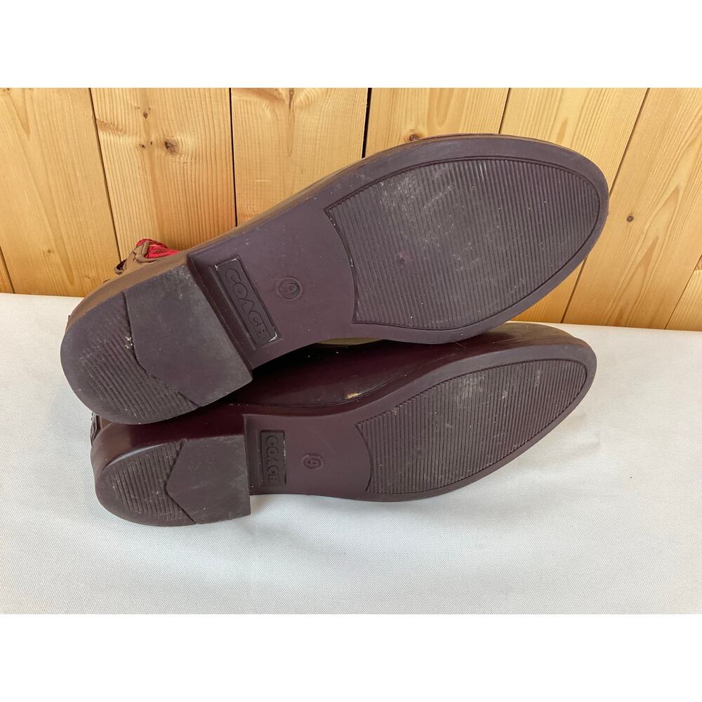 Coach Women's Rain Booties, Size 9- Maroon/Red - Picture 5 of 6